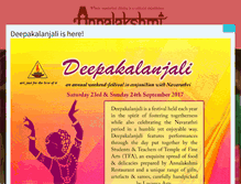 Tablet Screenshot of annalakshmi.com.sg